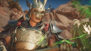 Mortal Kombat 11 Shao Kahn Vs All Characters  All IntroInteraction Dialogues [upl. by Nyhagen]