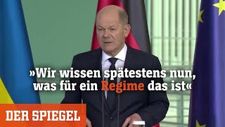 Olaf Scholz zu Nachricht über Nawalnys Tod  DER SPIEGEL [upl. by Lachman614]