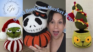 SMALL BUSINESSMARKET PREPPING CROCHETEDEMBROIDERED CREATIONZ [upl. by Mavilia]