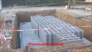 Tout sur le montage des agglos de la piscine MaçonnerieMartinez [upl. by Spooner]