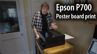 P700 poster board printing via the front feed [upl. by Mina495]