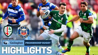 London Irish v Bath HIGHLIGHTS  Two Red Cards  Gallagher Premiership 202021 [upl. by Gabriell708]