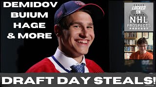 2024 NHL DRAFT BIGGEST STEALS  Habs Hit an Ivan Demidov Home Run [upl. by Lovering948]