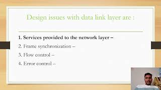 Design issues in data link layercomputer network [upl. by Nilac]