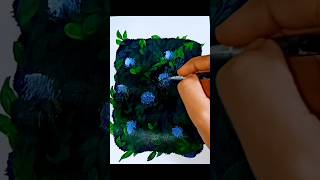 Hydrangea Flower Painting 🎨 shorts painting youtube [upl. by Yecam]