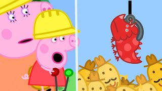 Kids Videos  Peppa Pigs Fun Time At Digger World  Peppa Pig Official  New Peppa Pig [upl. by Anazus817]