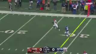 Joe Burrow 47 Yard Touchdown Run  Bengals vs Giants [upl. by Haidej19]