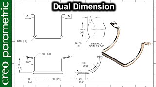 How to override dimension in the Drawing in creo [upl. by Myrtice]