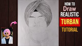 How to Draw a Turban  Step by Step Tutorial for Beginners [upl. by Leruj]