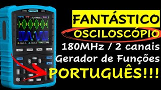 DPOX180H um gigante em uma pequena embalagem Osciloscópio portátil de 180Mhz da FNIRSI [upl. by Anuala]