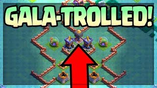 TROLLED Beat the IMPOSSIBLE GalaTroll Base in Clash of Clans for CASH [upl. by Akeylah]