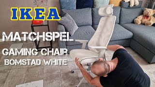 IKEA MATCHSPEL  Gaming chair  Office chair  Desk chair for home  Bomstad Assembly guide [upl. by Eatnad]