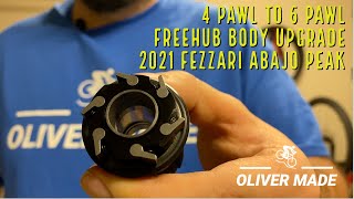 4 pawl to 6 pawl freehub body upgrade 2021 Fezzari Abajo Peak [upl. by Sherye410]