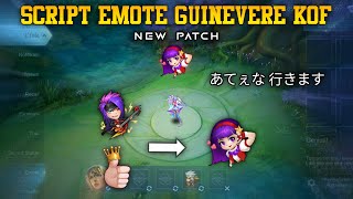 Script Emote Guinevere Kof  Full Effect  Update Patch Terbaru [upl. by Tenom]