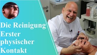 Erster physischer Kontakt mit den Kunden  gesichtsreinigung berührung [upl. by Tray]