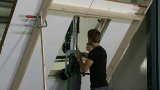 Plaatsen Velux Dakraam met Tiller®hefmobiel montage Velux dakraam [upl. by Zrike]