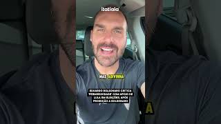 EDUARDO BOLSONARO CRITICA PERMISSÃO PARA LULA DECLARAR APOIO APÓS PROIBIÇÃO A BOLSONARO [upl. by Stormi]