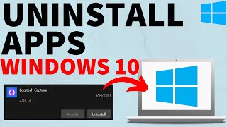 How to Uninstall Apps in Windows 10  Uninstall Windows 10 Programs [upl. by Sherborn]