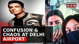 Confusion amp Chaos At Delhi Airport Over Delay In Flights Due To Fog Celebrities React  Latest News [upl. by Ainet]