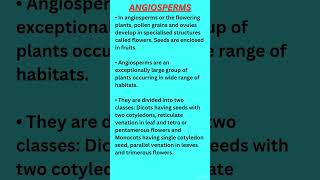 AngiospermsPlant Kingdom neet2025 neetncertbiology neet2026 youtubeshorts youtube botany [upl. by Eeb]