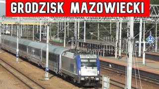 Grodzisk Mazowiecki PKP Pociągi PKP Intercity Koleje Mazowieckie Polregio [upl. by Orimar]