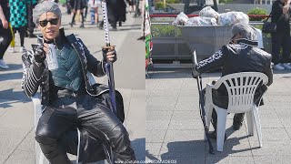 Vergil chair cosplay  MCM Comic Con 2023 [upl. by Elinet582]