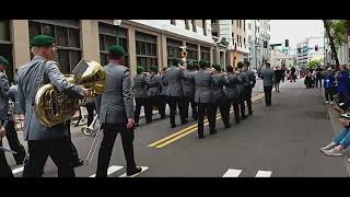 The German Army Central Band in The NATO Parade Norfolk 2024 [upl. by Aketahs848]