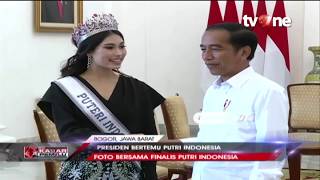 Presiden Jokowi Bertemu Dengan Finalis Putri Indonesia dan Miss Universe [upl. by Dott]