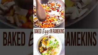 Baked Eggs in Ramekin shorts [upl. by Amye606]