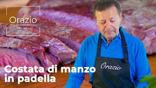 COSTATA DI MANZO IN PADELLA  come ottenere un risultato perfetto [upl. by Nel660]