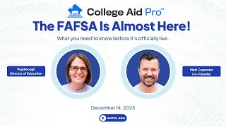 FAFSA is almost here What you need to know before its officially live 121423 [upl. by Mosora129]