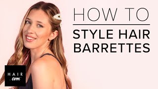 How To Style Barrettes [upl. by Calondra]