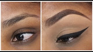 Eye Brow tutorial with and with out concealer [upl. by Erdnaed]