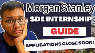 Morgan Stanley OFFCAMPUS Internship GUIDE  Interview Process 🔥 [upl. by Eisso]