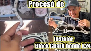 Como se instala Block Guard o protector de bloque de honda k24👀 [upl. by Melmon]