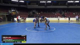 High School Girls 122 Mikyah Cain Kansas Vs Caxton Smyth Plainville Wrestling Club [upl. by Cirdec]