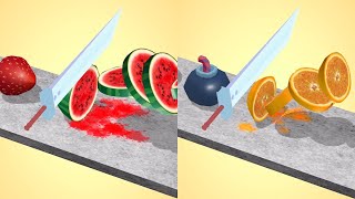 Fruit Slicer Very Satisfying And Relaxing ASMR Slicing Game [upl. by Salomone370]