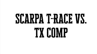 Scarpa TRace vs TX Comp Telemark Boot Comparison [upl. by Nodnarb]