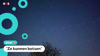 Drukte in de ruimte nog eens 42000  satellieten de lucht in [upl. by Yendirb224]