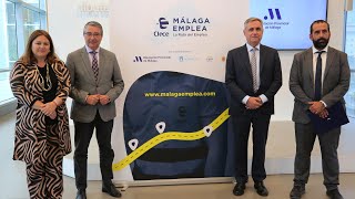 Firma de convenio entre la Diputación de Málaga y Clece y presentación de la Ruta Málaga Emplea [upl. by Cha]