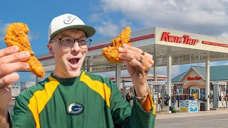 Eating at Gas Stations For 24 Hours Wisconsin Edition [upl. by Leumas303]