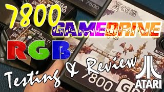 Atari 7800 RGB amp Save States o GameDrive Testing amp Review [upl. by Fennie]