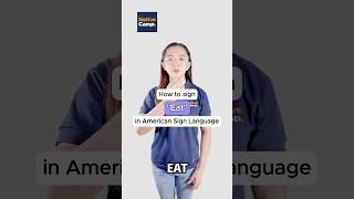 How to sign quotEatquot in American Sign Language [upl. by Anileve423]