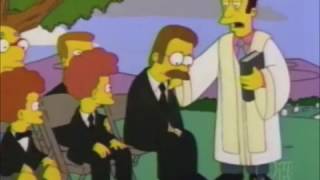 The Simpsons Maude Flanders Death Scene  Funeral [upl. by Nesyaj622]