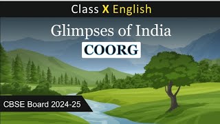 Coorg Glimpses of India  Class X CBSE Board [upl. by Winthrop]