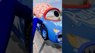 Epic Escape From The Lightning McQueen Cartoon Truck amp McQueen Eater  Wingo Eater VS McQueen [upl. by Bergstrom]