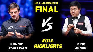 Ronnie OSullivan vs Ding Junhui full Match highlights  UK championship final 2023  Snooker [upl. by Edaj808]