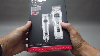 Hatteker Clipper and Trimmer combo pack unboxing [upl. by Adin]