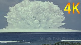 150 METER UNCUT FOOTAGE OF UNDERWATER ATOMIC BLAST 1958 [upl. by Nnylkoorb]