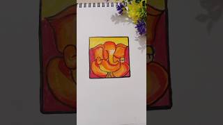 Ganpati bappa morya ✨ Ganesh ji painting 💗 ganesh art painting shortsvideo shorts [upl. by Xavier]